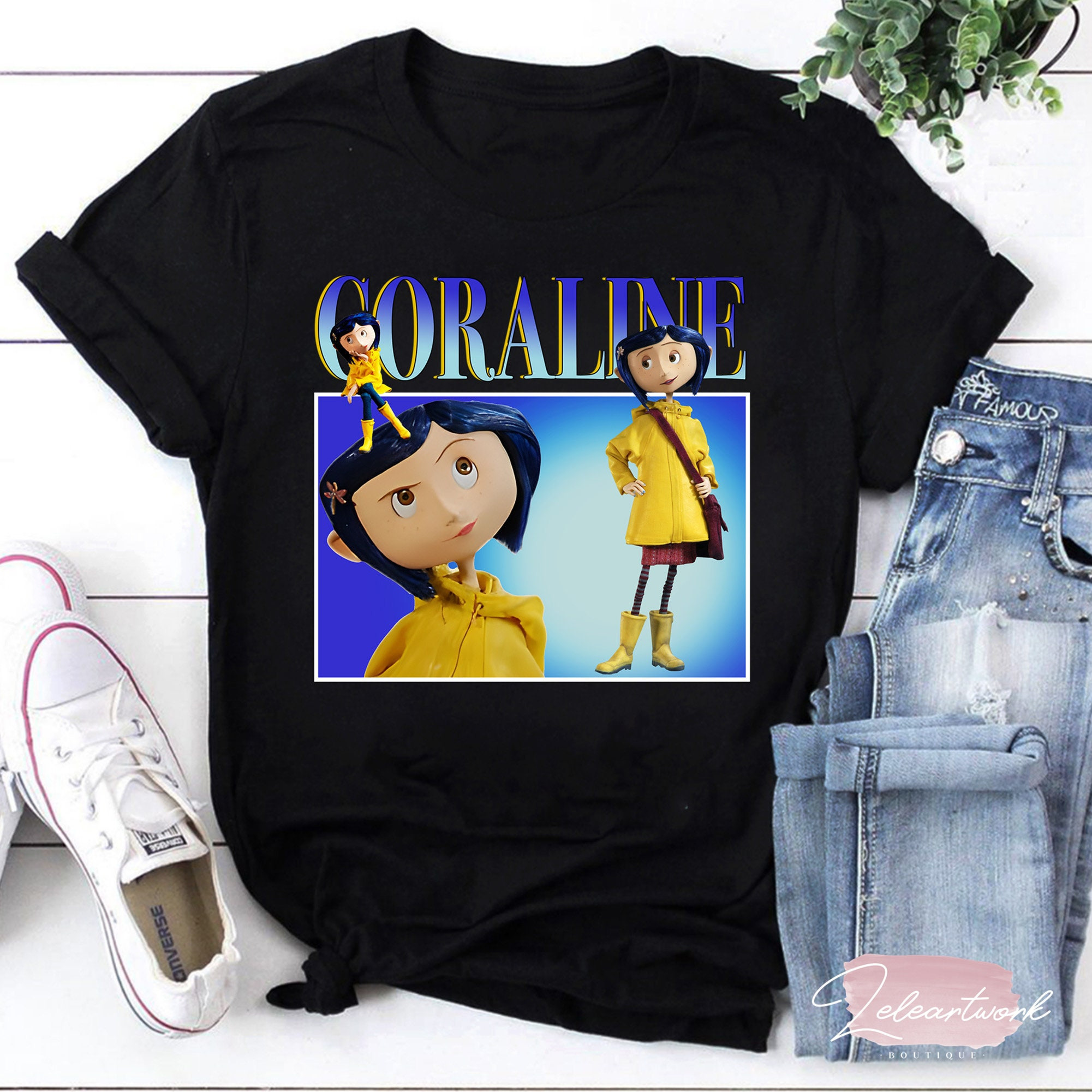 Coraline Shirt Coraline Movie Shirt Coraline Cartoon Shirt Gift For Fan